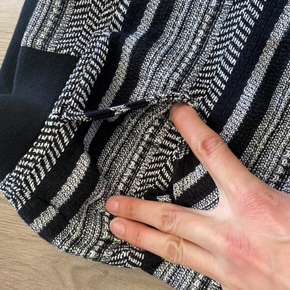 Lou & Grey (Loft) Black & Grey Knit Mini Skirt - Picture 4 of 10